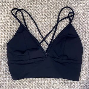 black LULULEMON sports bra size 2